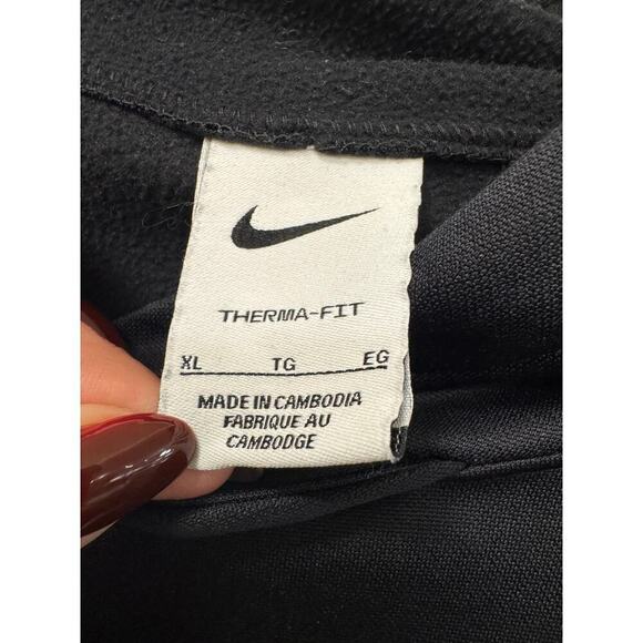 Nike Therma Fit Starting 5 Men’s Size XL Black Fleece Lined Graphic Logo Hoodie - Picture 6 of 6
